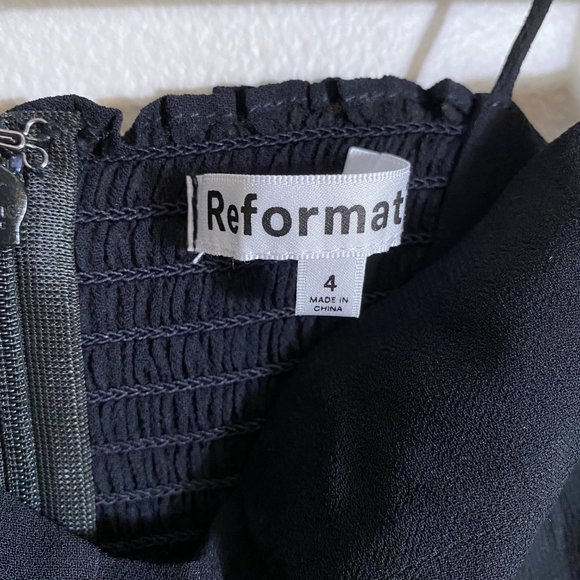 Reformation Juliette Dress in Black - Picture 9 of 11